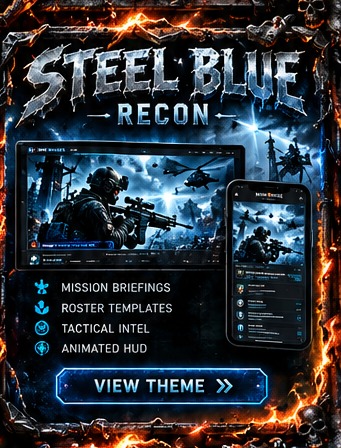 Steel Blue Recon theme